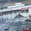 People trapped inside a shopping center in Japan after the earthquake