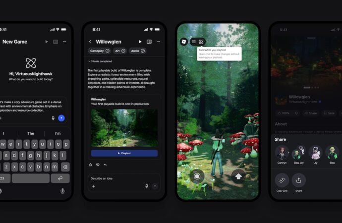 Roblox launches AI-powered game creation feature in its mobile app | TechCrunch