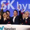 SK Hynix suffers a record drop in its shares after the euphoria of its US debut.