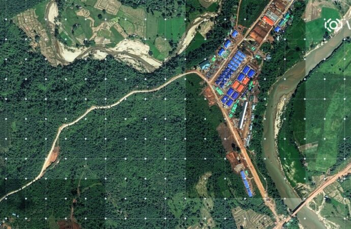 Satellite images reveal how suspected fraudulent compounds appear out of nowhere