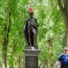 Scottish traffic cone welcomed by dignitary in Boston after World Cup friendship
