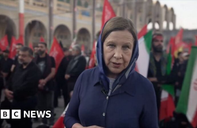See: Emotion and politics merge in Tehran at the funeral of the former supreme leader