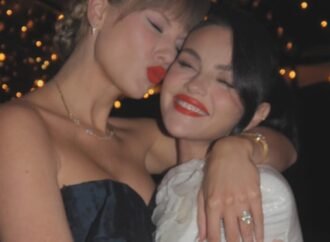 Selena Gomez wears a gold dress to Taylor Swift and Travis Kelce’s wedding