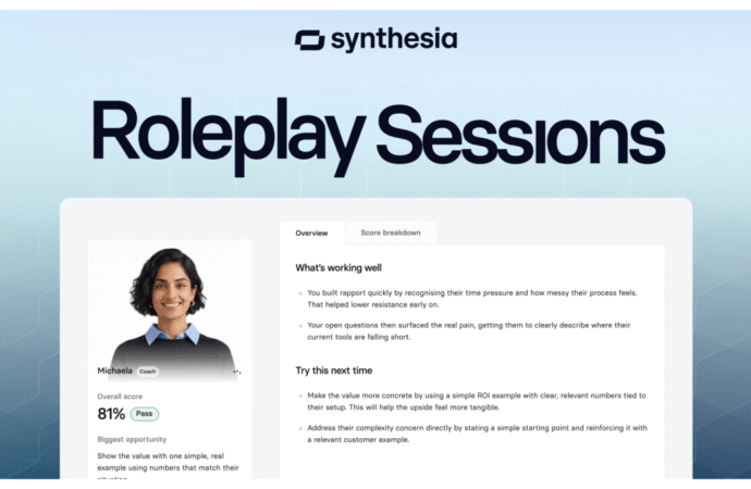 Synthesia’s AI Training Platform Goes Beyond Videos and Becomes Live Training | TechCrunch