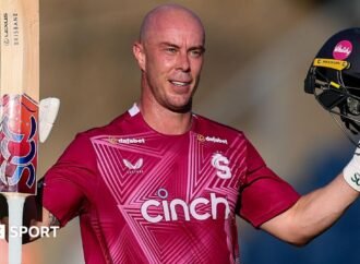 T20 Blast: Chris Lynn hundred helps Northamptonshire reach quarter-finals