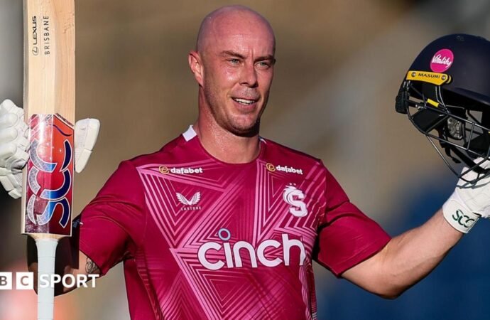 T20 Blast: Chris Lynn hundred helps Northamptonshire reach quarter-finals