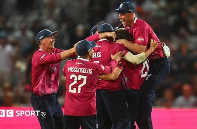T20 Blast Final: Northamptonshire Steelbacks beat Hampshire Hawks