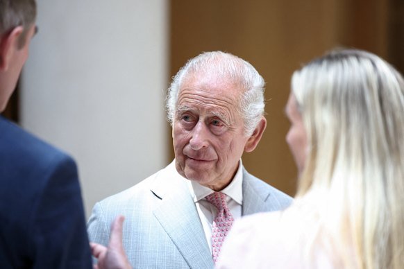 The King and Queen meet Prince Harry, Meghan and their children
