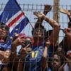 Thousands of Cape Verdean footballers welcome home after their impressive World Cup career