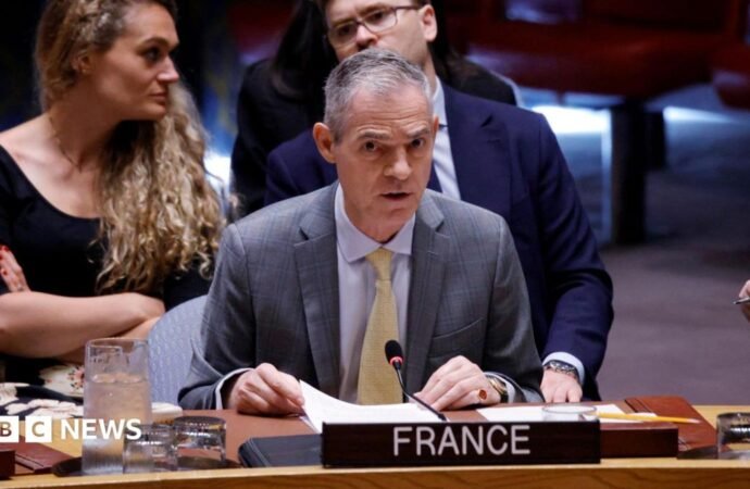 US walks out of UN Security Council meeting during France’s comments
