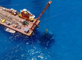Underwater research laboratory installed in the Florida Keys