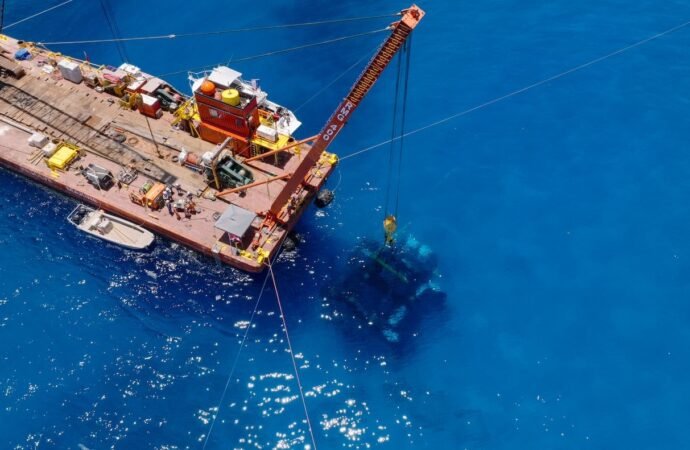 Underwater research laboratory installed in the Florida Keys