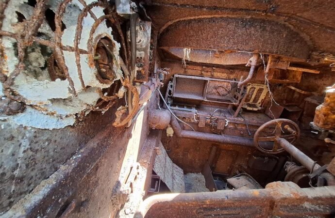 WWII assault tank found buried in sand near North Sea