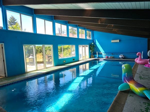 When I lost my business, I started renting out my indoor pool to make money. Now it’s my full-time job.
