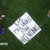 White House defends the Argentine team for the Falklands banner