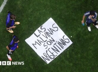 White House defends the Argentine team for the Falklands banner