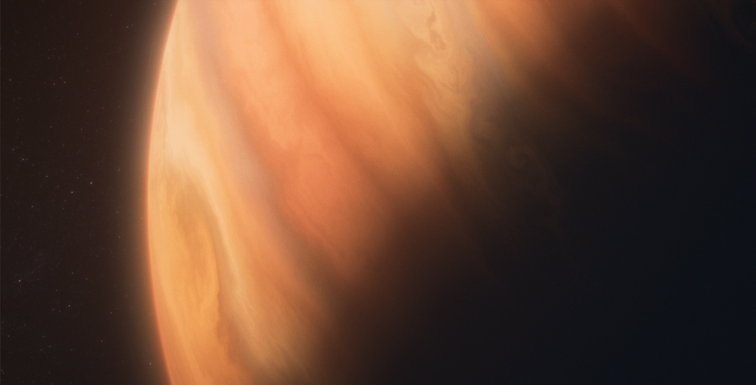 Artist's impression of the exoplanet WD 1856 b