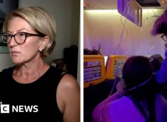 Wife describes moment her husband was almost sucked off Ryanair plane