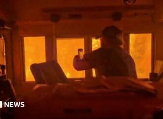 Wildfires in Canada leave train ‘engulfed in flames’ as smoke heads toward US