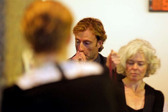 Keli Lane's partner Patrick Cogan at her sentencing in 2011.