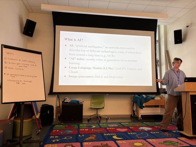 Charlie Bailey presents a "Avoid AI" workshop