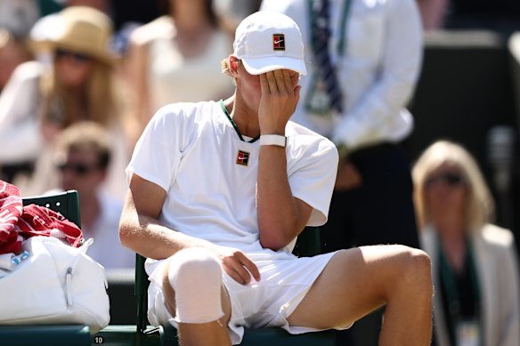 Cruz Hewitt's disappointment was clear at the end of the match.