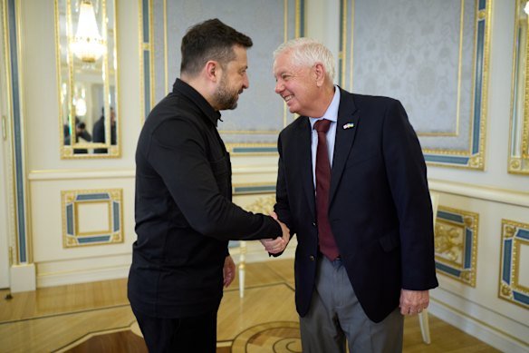 Graham had just returned from Ukraine, where he met with President Volodymyr Zelensky and announced progress on a Russia sanctions bill.