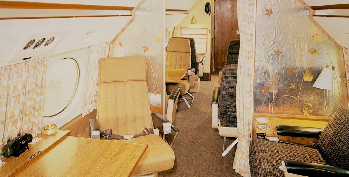 the interior of a private place