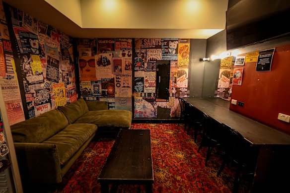 The Corner Hotel in Richmond and its famous carpet. 