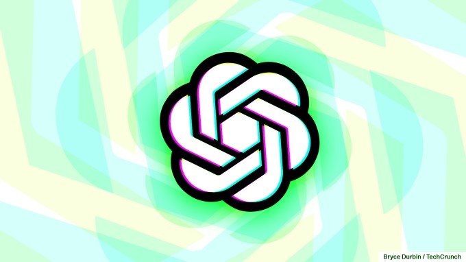OpenAI logo with spiral pastel colors (Image credits: Bryce Durbin/TechCrunch)