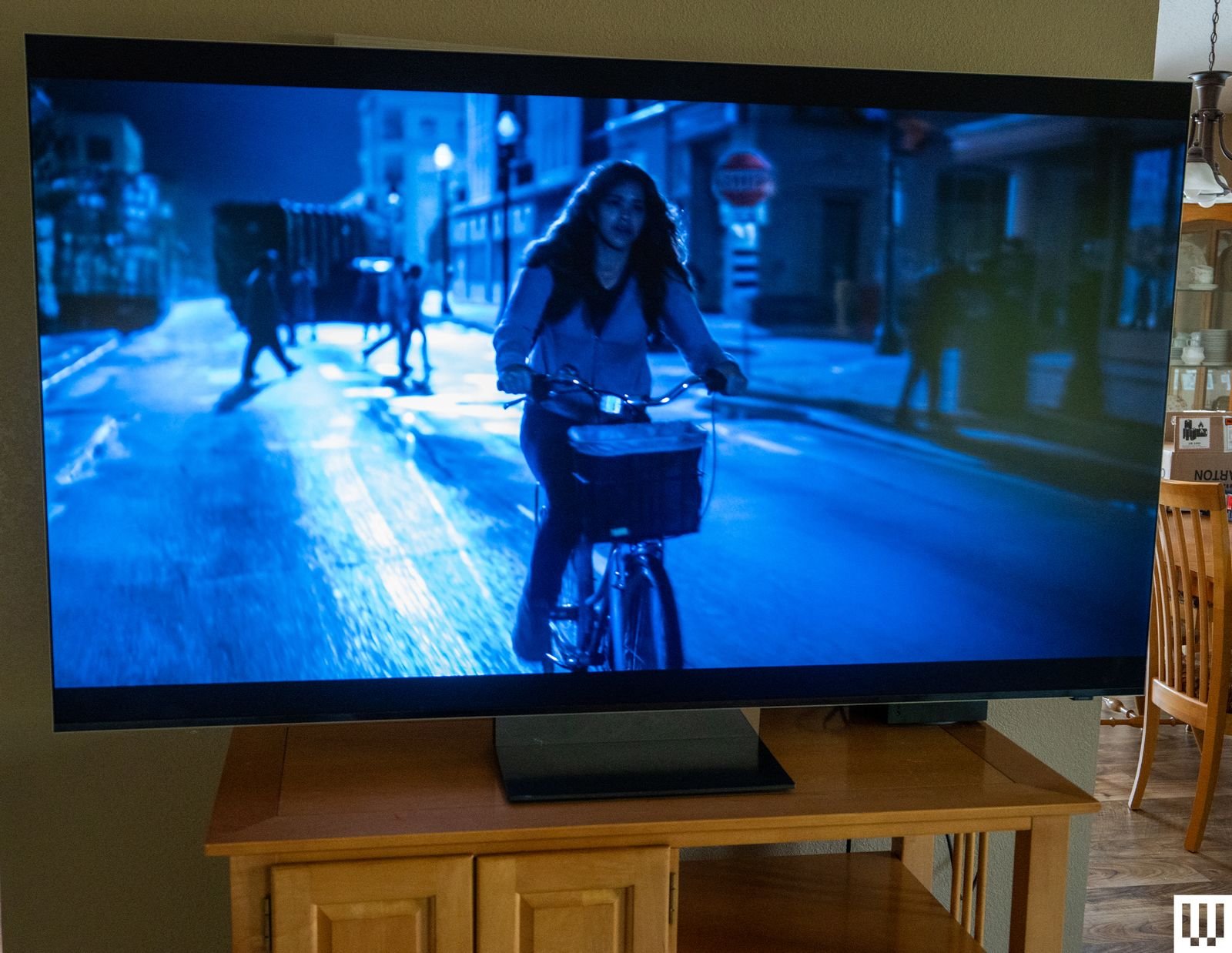 Image may contain Gina Rodriguez Computer hardware Electronic hardware Monitor Screen TV Adult person and clothing