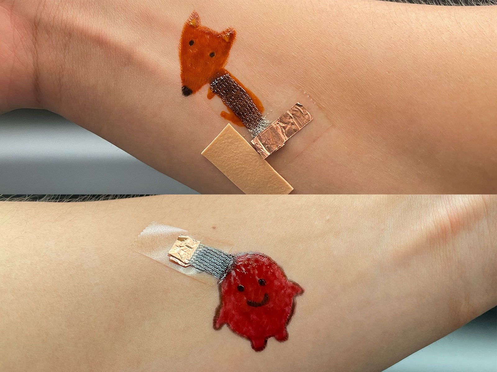 The team has painted sensors in all sorts of different designs and colors, including animals like the fox pictured above, among other cute characters. Image: Wanqing Zhang.