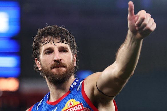 All eyes on Collingwood: Bulldog Marcus Bontempelli.
