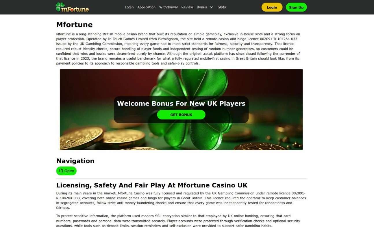 Mfortune Free Spins Offers For Players In The United Kingdom: Wagering Rules