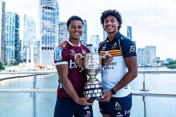 Treyvon (L) and Kadin Pritchard are staying in Australian rugby.