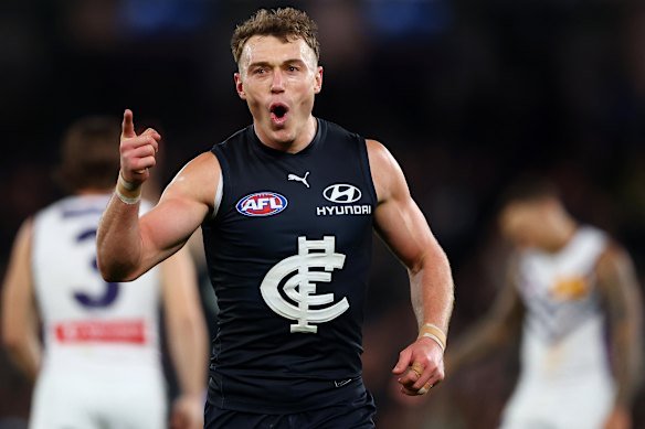 Carlton captain Patrick Cripps has guided his team into the wildcard finals.