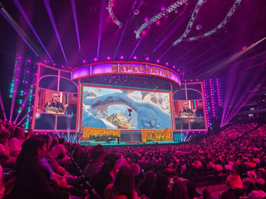 Concept art of the Cars Rally Race ride