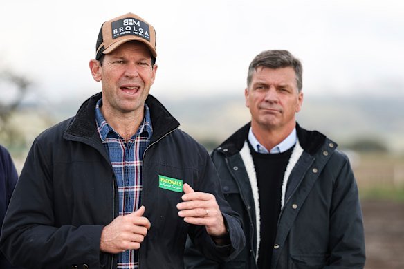 Nationals leader Matt Canavan, left, has described the national gun buyback scheme as a failed policy response. 