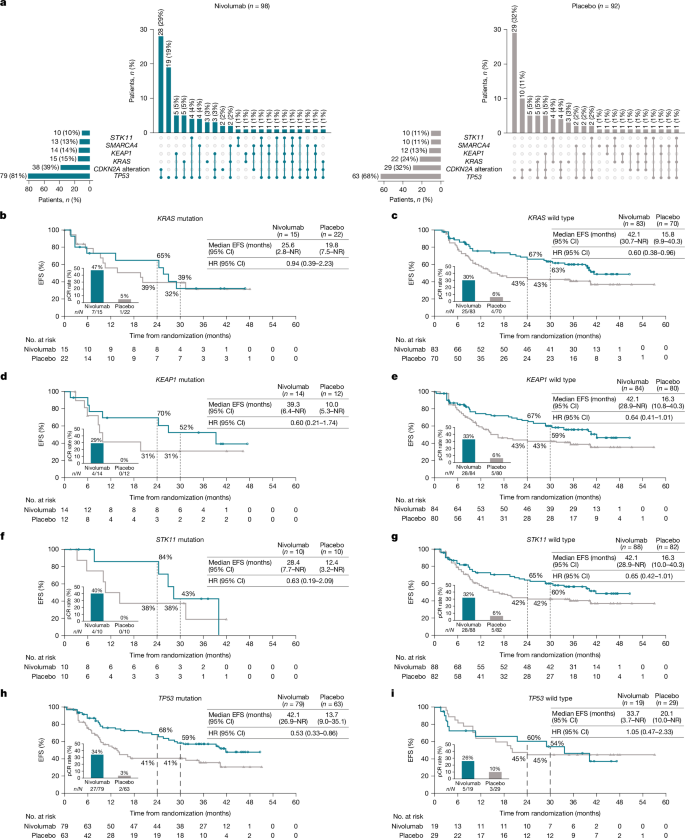 Fig. 3: Prevalence and efficacy of tumour mutational subgroups.