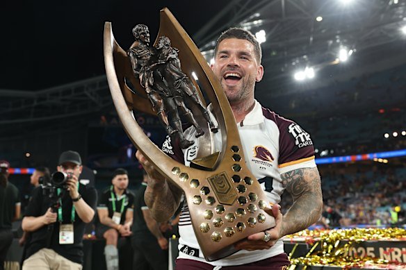 Adam Reynolds says he doesn’t regret playing on in 2026 and no retiring after Brisbane’s premiership win in 2025.