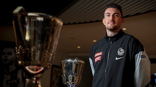 Thoughtful, honest and raw: Collingwood forward Dan McStay.