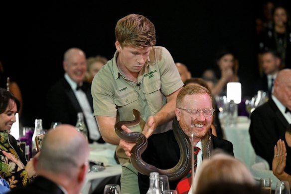 Luke McGregor has an awkward encounter with a snake. 