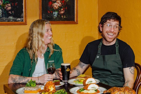 Venue manager Phoebe McWhirter and executive chef Cam Votano.