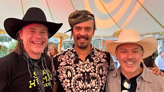 Radek Sali (left) at his 50th birthday at the weekend. 