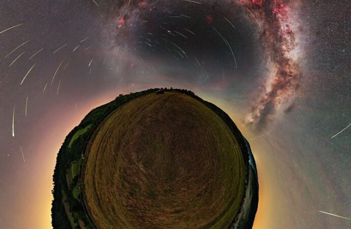 APOD: 2026 August 12 – Perseids over a Little Planet – NASA Science