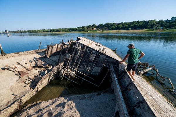 All the long-lost relics unearthed by Europe’s drying rivers amid summer heatwave