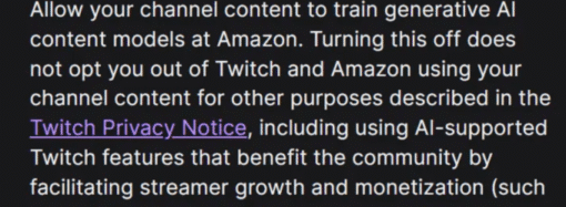 Amazon will train on Twitch streamers’ content by default, unless they opt out | TechCrunch