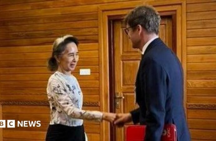 Aung San Suu Kyi: Myanmar military releases photo of detained former leader