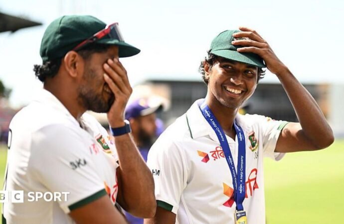 Australia v Bangladesh: Mehidy Hasan Miraz inspires visitors to historic first Test win in Australia