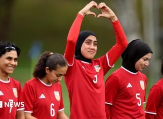Banned from football at home, Afghan women’s team reunite 8,000 miles away